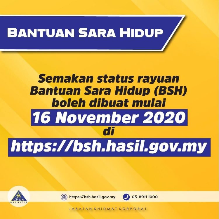 Semak Status Rayuan BSH 2020 Mulai 16 November Secara Online