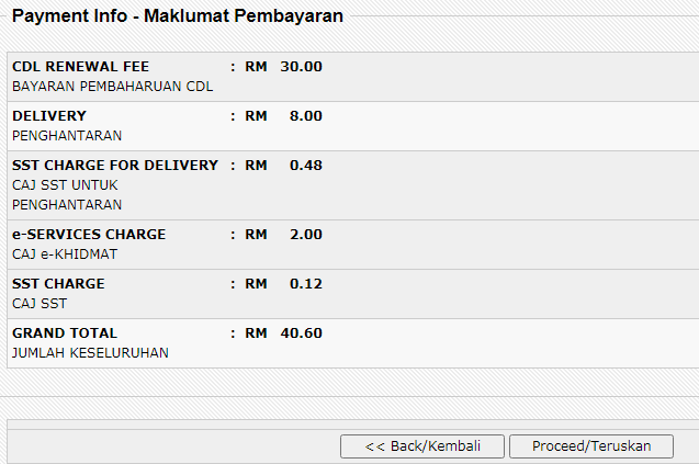 Cara Renew Lesen Memandu Secara Online