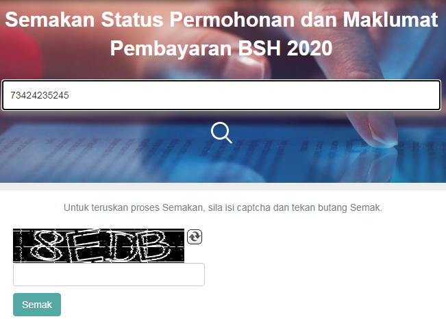 Semak Status Rayuan BSH 2020 Mulai 16 November Secara Online