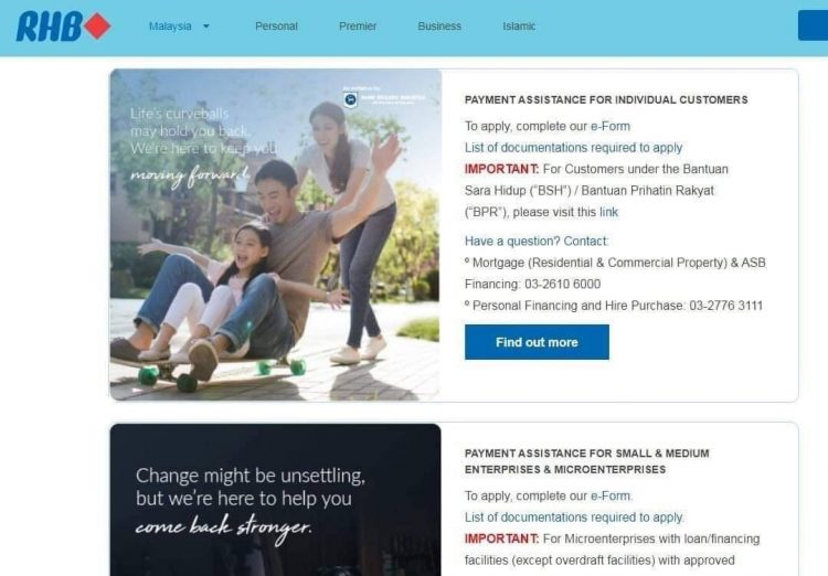 Cara Mohon Lanjutan Moratorium & Pengurangan Ansuran Bulanan Secara Online Bagi Setiap Bank