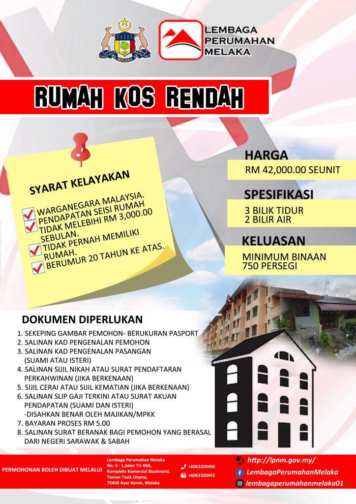 LPNM Sedia 6 Kategori Rumah Mampu Milik Melaka Buat B40, M40 & Belia. Ini Cara Mohon