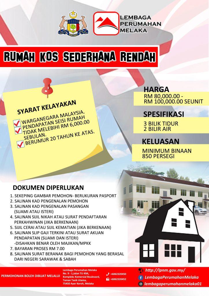 LPNM Sedia 6 Kategori Rumah Mampu Milik Melaka Buat B40, M40 & Belia. Ini Cara Mohon