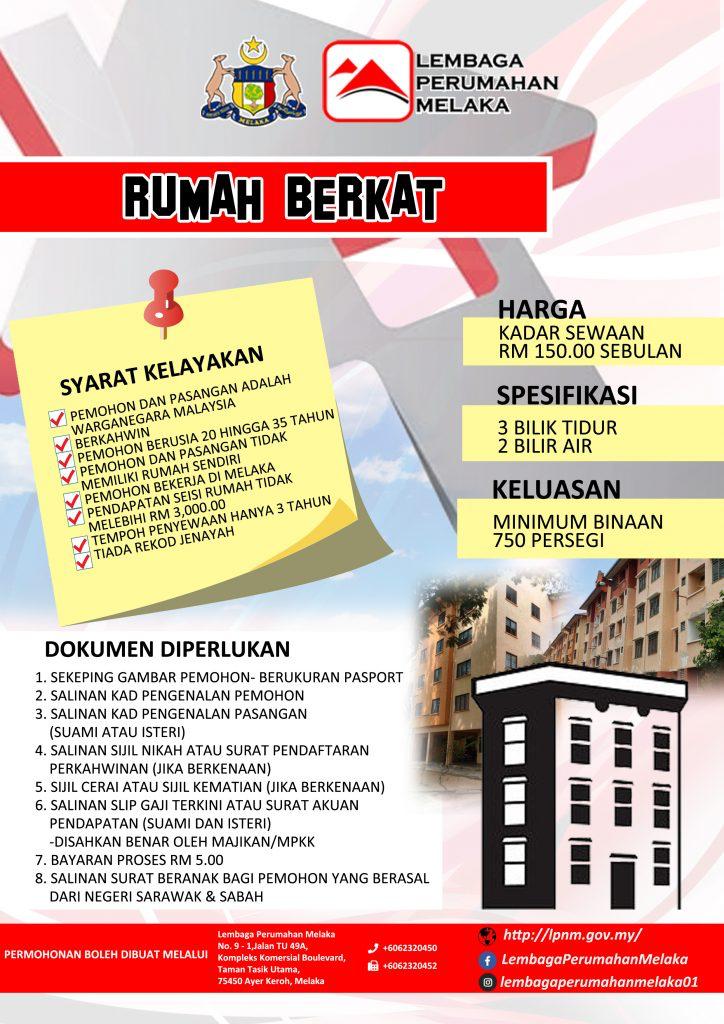 LPNM Sedia 6 Kategori Rumah Mampu Milik Melaka Buat B40, M40 & Belia. Ini Cara Mohon
