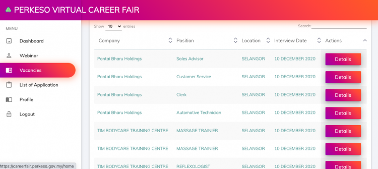 Lebih 3,000  Peluang Kerjaya: Daftar Mini Job Hunt PERKESO Untuk Sesi Temuduga Secara Dalam Talian
