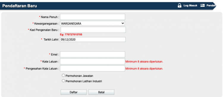 Cara Mohon Program Latihan Industri LHDNM Seluruh Malaysia Tahun 2021