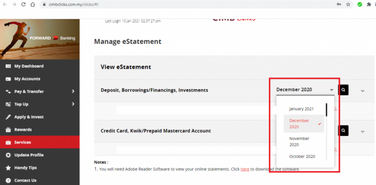 Cara Cetak Penyata CIMB Bank Secara Online Dengan Mudah