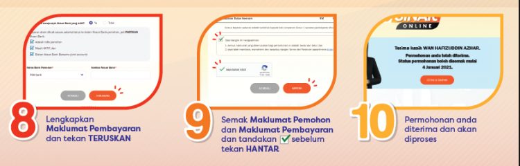Cara Mohon i-Sinar Kategori 2 Dengan Dokumen Sokongan Bagi Yang Tidak Layak Kategori 1