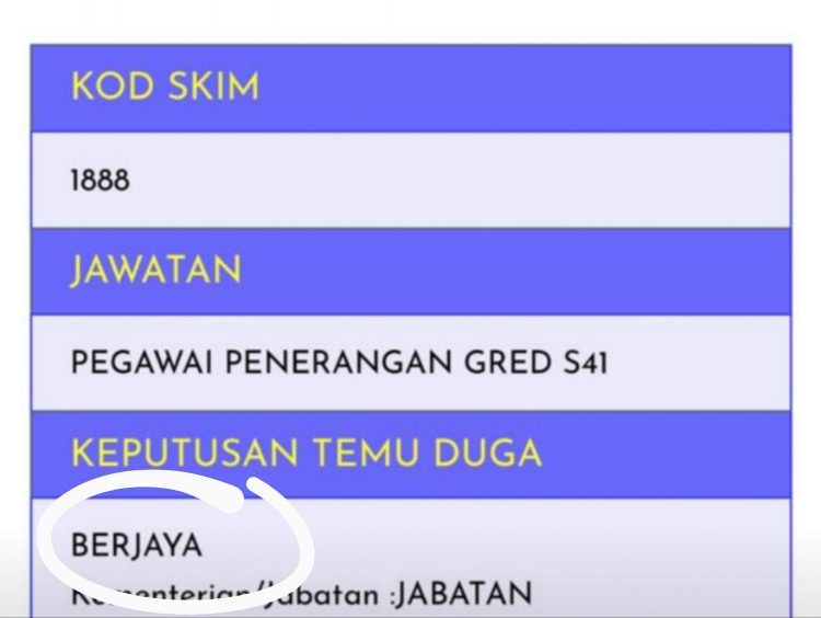 Lulus Temuduga SPA, Calon Ini Kongsikan Tips Mudah Lulus Temuduga Kerajaan