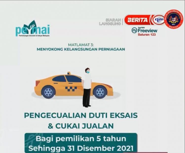 Bantuan RM500 Secara One-Off Kepada Pemandu Teksi, Bas & E-Hailing