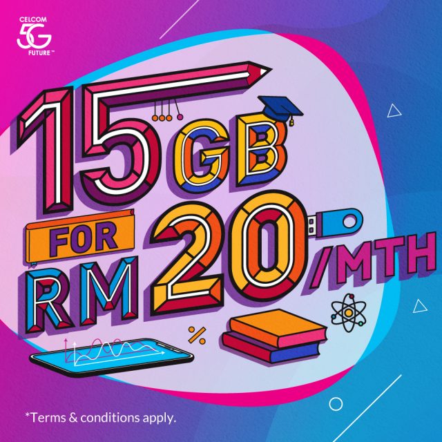 Pakej Data Khas Buat Calon SPM, STPM & Pelajar IPT. Hanya RM20/Bulan Untuk 15GB