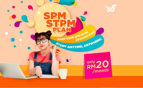 Pakej Data Khas Buat Calon SPM, STPM & Pelajar IPT. Hanya RM20/Bulan Untuk 15GB