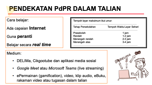 Manual PdPR KPM: Kaedah Pembelajaran & Pengajaran Di Rumah