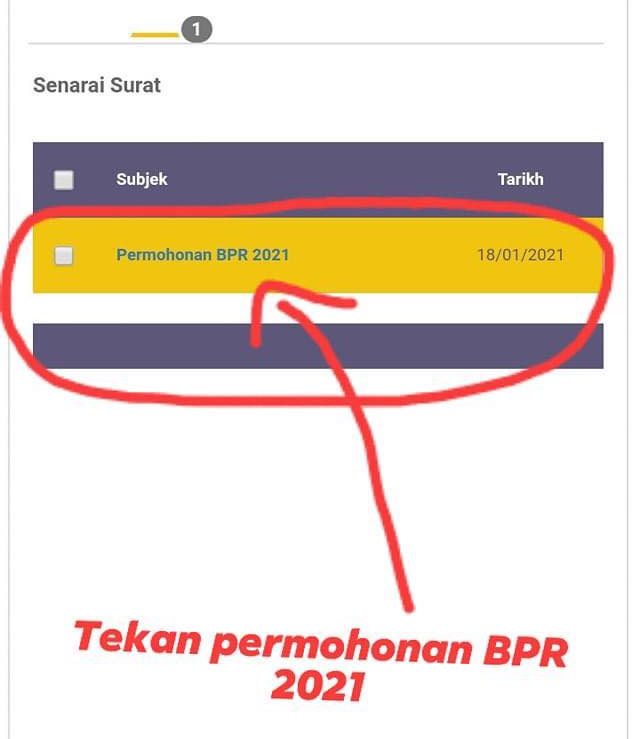 Semak Semula Permohonan BPR 2021 Anda Telah Berjaya Dihantar Atau Tidak. Ini Caranya