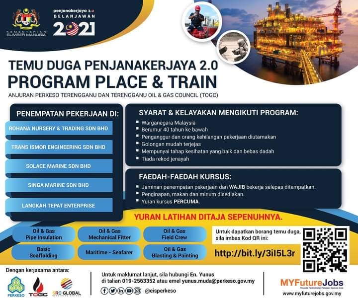 Temuduga PenjanaKerjaya 2.0: Daftar Program Place & Train Untuk Penempatan Pekerjaan