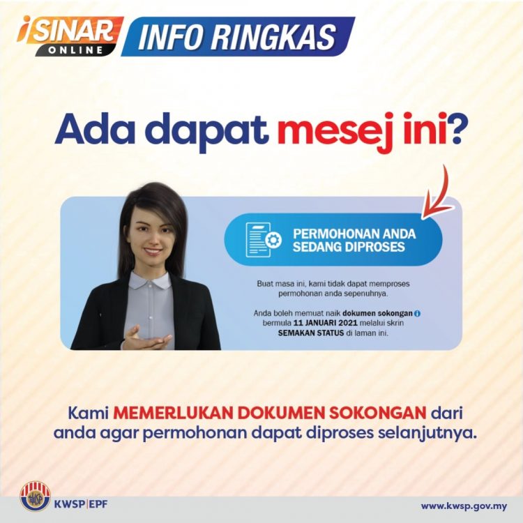 i-Sinar: Cara Muat Naik Dokumen Sokongan Bagi Permohonan Kategori 2. Tak Perlu Buat Permohonan Baru