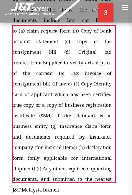 Cara Claim Sehingga RM400 Jika Barang Dari J&T Rosak Atau Hilang