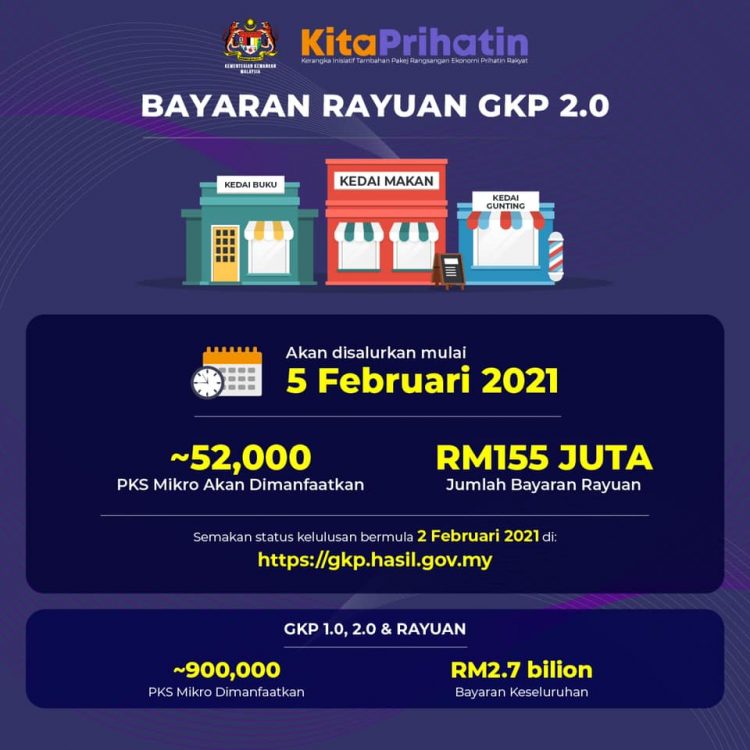 GKP 2.0 Rayuan: Tarikh Semakan & Bayaran Rayuan Geran Khas Prihatin 2.0 