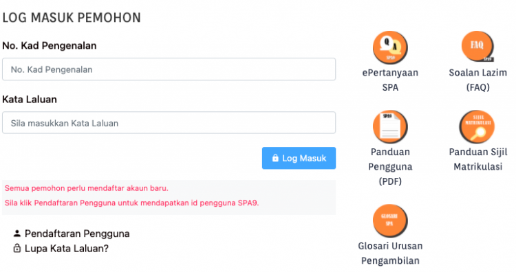 Proses Tapisan Kemasukan Kerja Kerajaan (SPA) Yang Calon Perlu Lalui