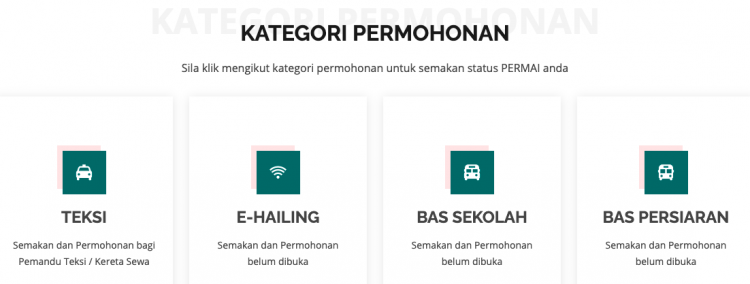 Semak Kelayakan Bantuan RM500 Pemandu Teksi, Bas & E-Hailing