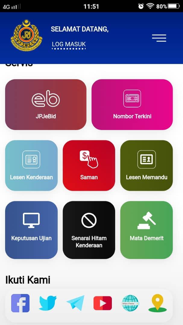 Semak Tarikh Tamat Tempoh Roadtax Kenderaan Secara Online