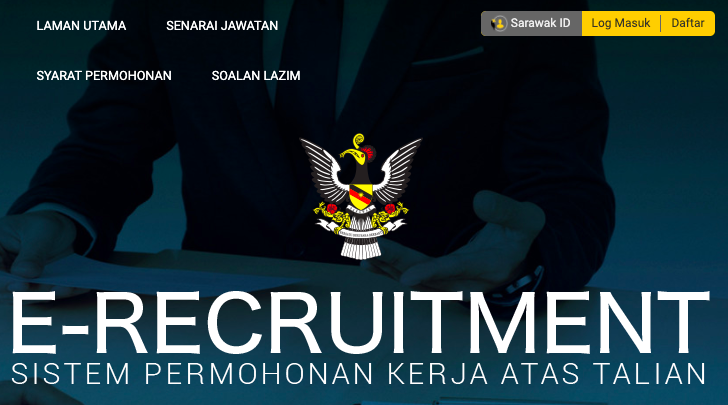 E-Recruitment: Cara Daftar Sistem Permohonan Jawatan Perkhidmatan Awam Negeri Sarawak