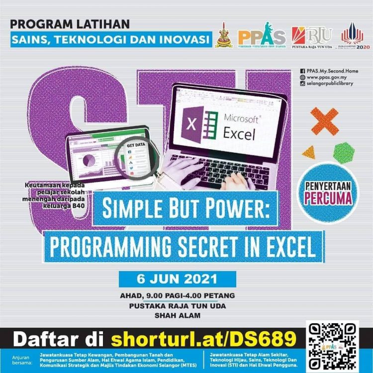 Daftar Program Latihan Sains, Teknologi & Inovasi Percuma Terbuka Buat Pelajar Sekolah