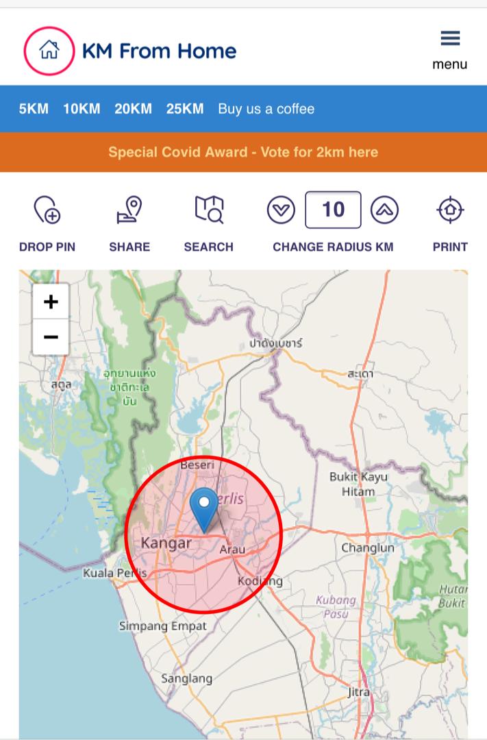 Pergerakan Dibenarkan Hanya Dalam Radius 10km. Ini Cara Ketahui Radius 10km Dari Rumah