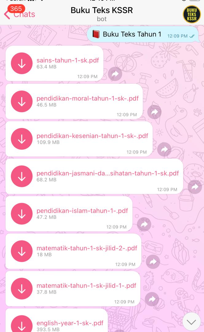 Cara Mudah Download Buku Teks Sekolah Menggunakan Telegram Bot Buku Teks KSSR