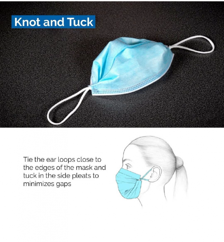 cara pakai double mask