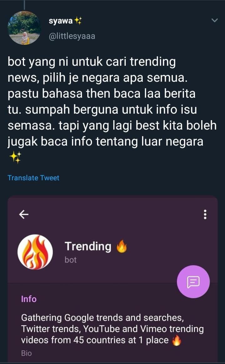 Pelbagai Fungsi Telegram Yang Ramai Tak Tahu. Antaranya Boleh Download Video Youtube & Convert Jenis Fail
