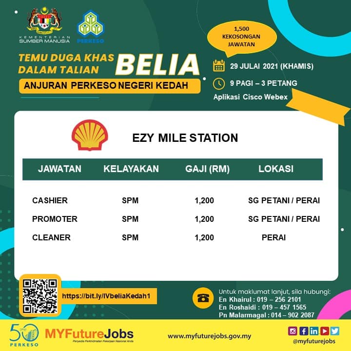 1500 Kekosongan Jawatan Di Temuduga Khas Belia. Daftar Sekarang & Terima Insentif RM1,000 Jika Layak