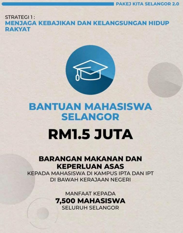 Permohonan Bantuan Mahasiswa Selangor Di IPTA & IPT Kerajaan Negeri Dibuka