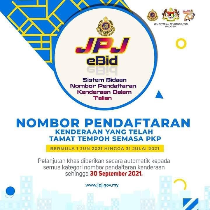 Senarai Pelanjutkan Khas Urusniaga JPJ Bagi Yang Terkesan Dalam Tempoh PKP 3.0