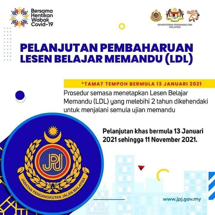 Senarai Pelanjutkan Khas Urusniaga JPJ Bagi Yang Terkesan Dalam Tempoh PKP 3.0