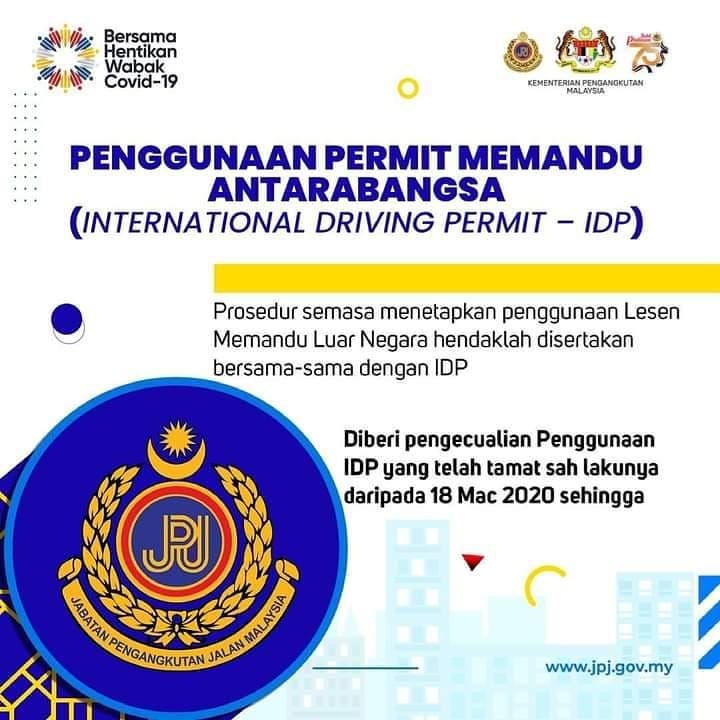 Senarai Pelanjutkan Khas Urusniaga JPJ Bagi Yang Terkesan Dalam Tempoh PKP 3.0