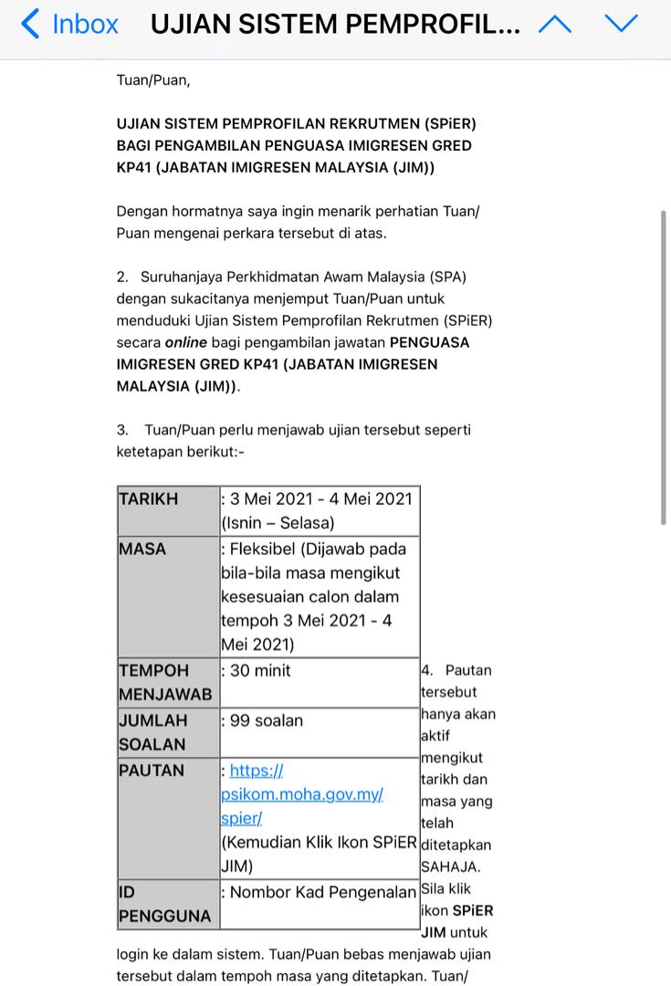 Calon Yang Mohon Kerja SPA Diingatkan Buat Semakan Penjadualan & Keputusan Melalui 2 Saluran Ini