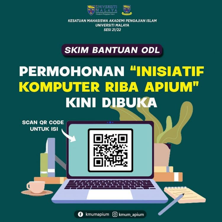 Permohonan Inisiatif Komputer Riba APIUM Kini Dibuka Buat Pelajar IPT