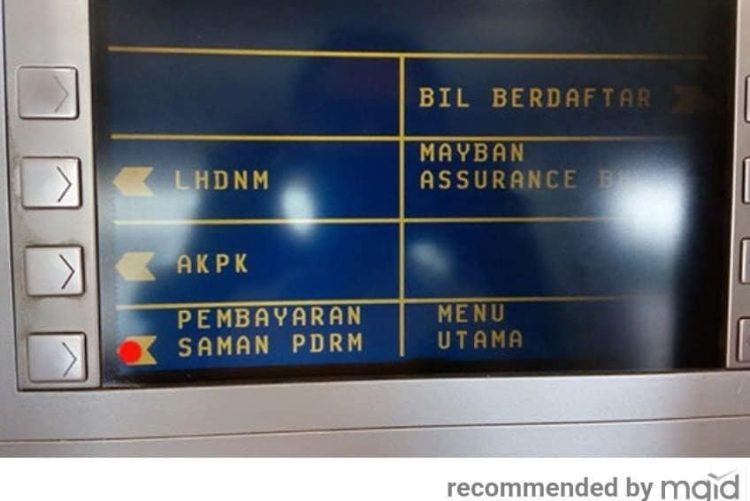 [Panduan Bergambar] Cara Bayar Saman Polis Di Mesin ATM Dengan Mudah