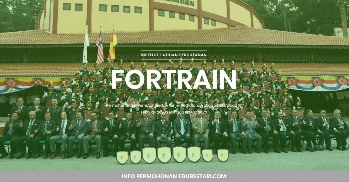 Permohonan Kursus Sijil Perhutanan dan Renjer Perhutanan (FORTRAIN) 2020-2021 Di Buka