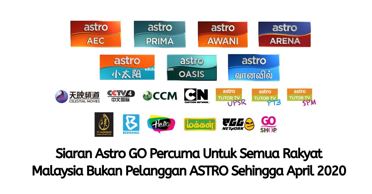 Siaran Astro GO Percuma Untuk Semua Rakyat Malaysia Bukan Pelanggan ASTRO
