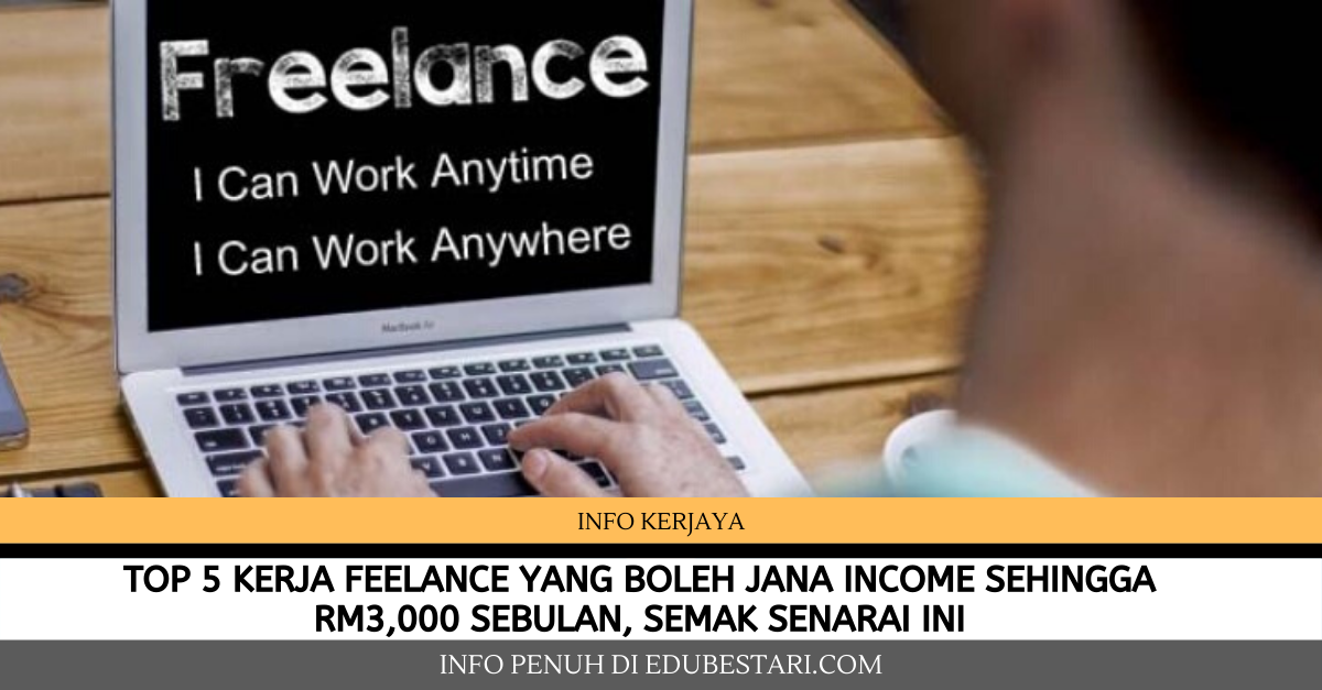 Top 5 Kerja Freelance Yang Boleh Jana Income Sehingga RM3,000 Sebulan, Semak Senarai Ini