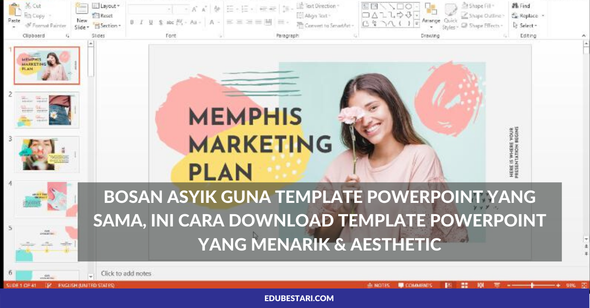 Bosan Asyik Guna Template Powerpoint Yang Sama, Ini Cara Download Template Powerpoint Yang Menarik & Aesthetic