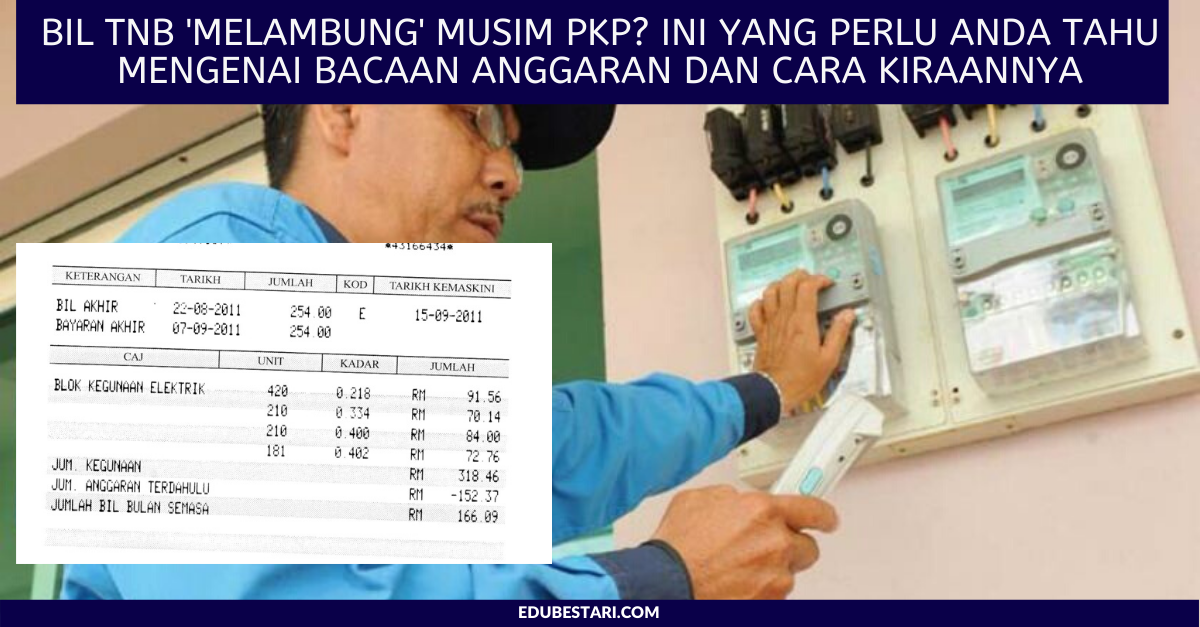Bil TNB ‘Melambung’ Musim PKP? Ini Yang Perlu Anda Tahu Mengenai Bacaan Anggaran Dan Cara Kiraannya