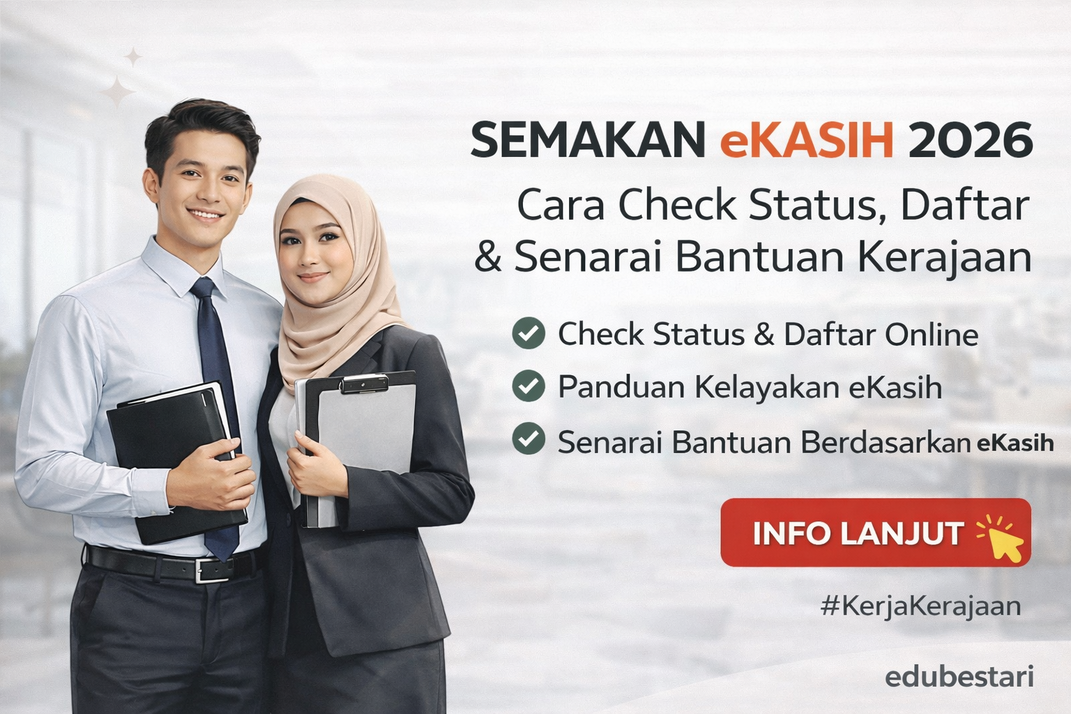 Portal eKasih: Cara Daftar Permohonan Baru & Semakan eKasih Online