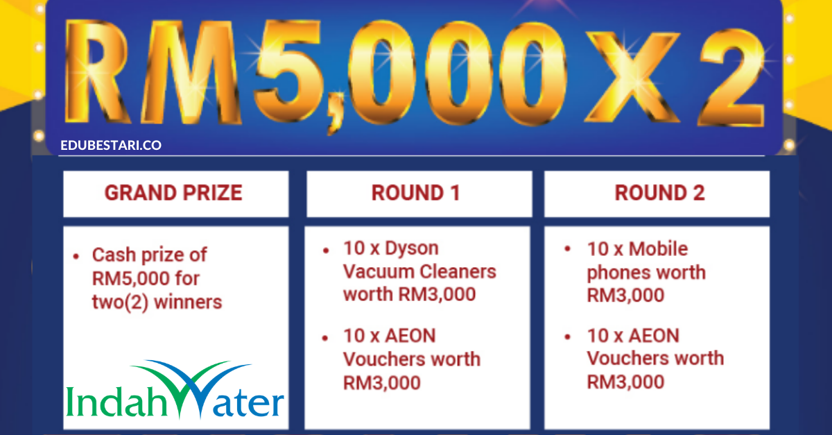 Indah Water Konsortium: Selesaikan Bil IWK Dan Berpeluang Menerima RM5,000 Dalam Peraduan Bayar & Menang