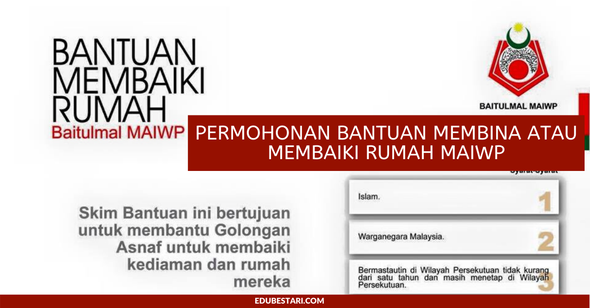 Permohonan Bantuan Membina Atau Membaiki Rumah MAIWP