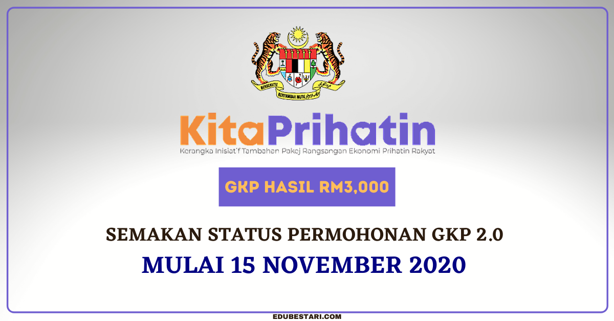 Semakan Lulus Permohonan Geran Prihatin Nasional (GKP) & Tarikh Bayar Geran