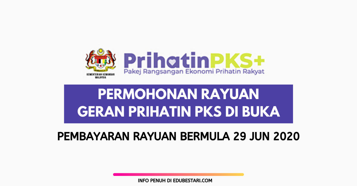 Permohonan Rayuan Geran Khas Prihatin Di Buka. Pembayaran Rayuan Bermula 29 Jun