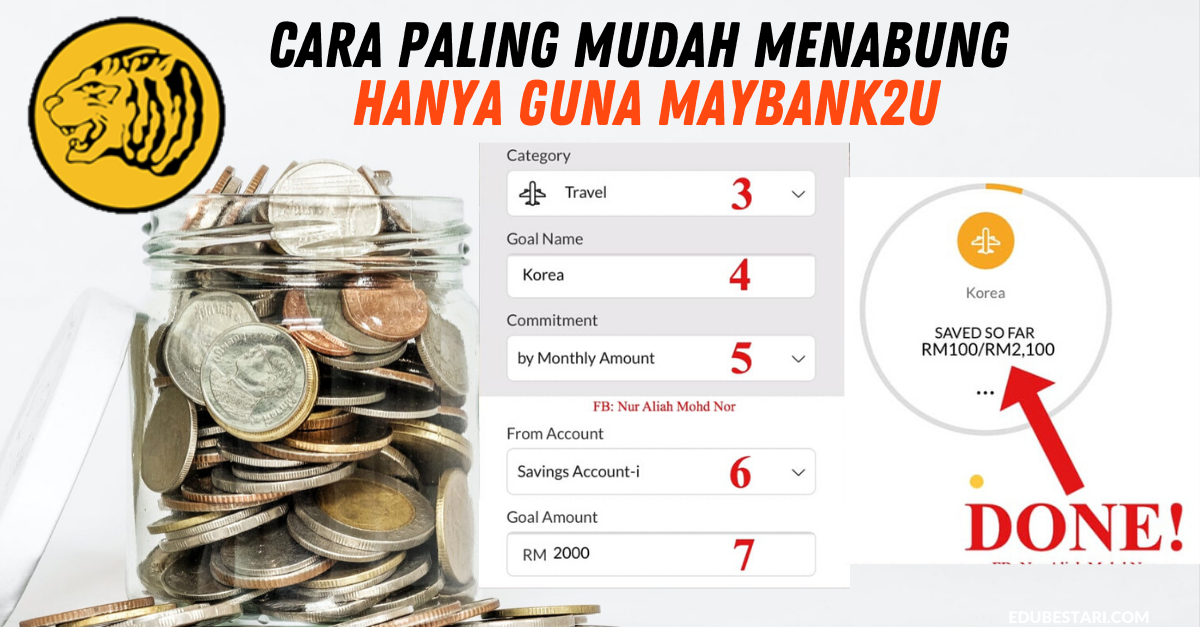 Cara Paling Mudah Menabung Secara Paksa Hanya Guna Maybank2u