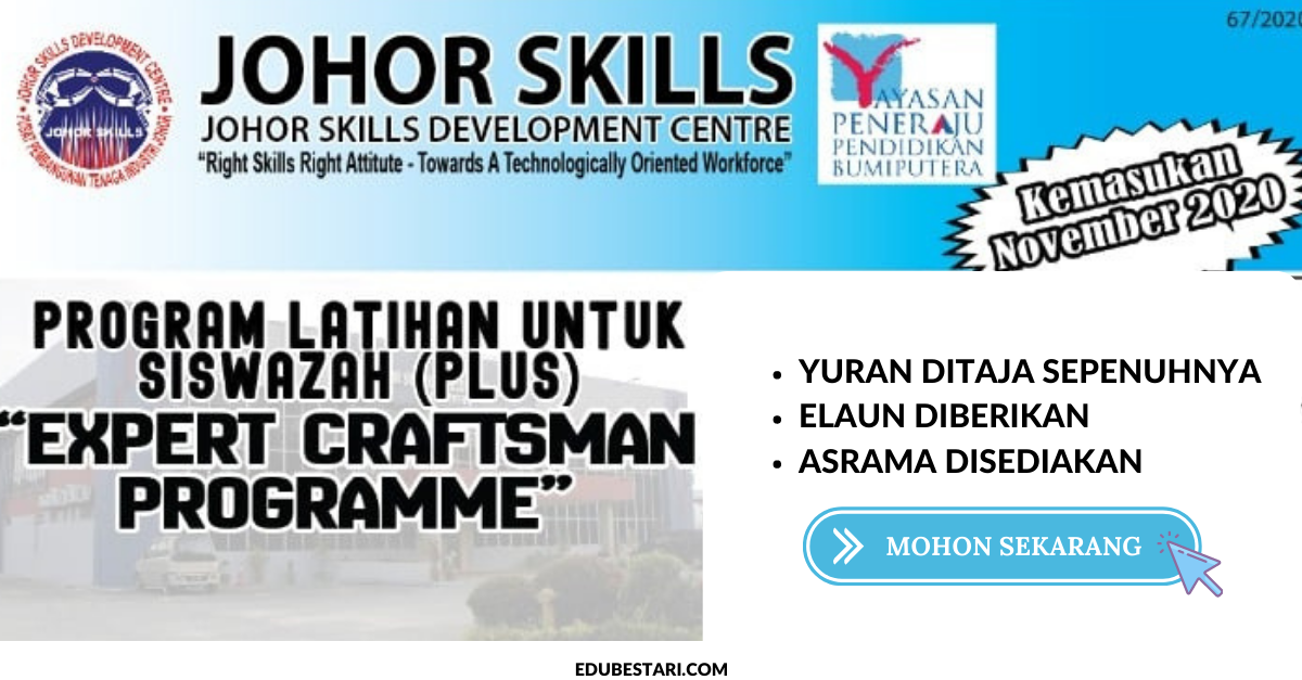 Daftar Expert Craftsman Programme: Program Latihan untuk Siswazah (PLUS)